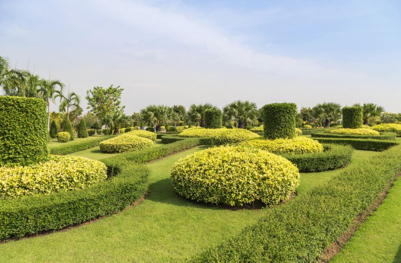 Landscape with Trimmed Hedges